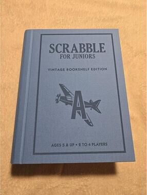 Scrabble Junior Vintage Bookshelf Edition Board Game